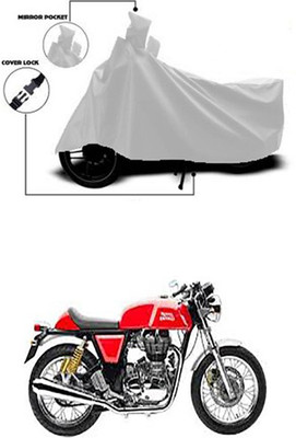 Billseye Two Wheeler Cover for Royal Enfield(Continental GT, Silver)
