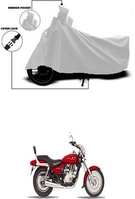 Coverit Two Wheeler Cover for Bajaj(Enticer, Silver)