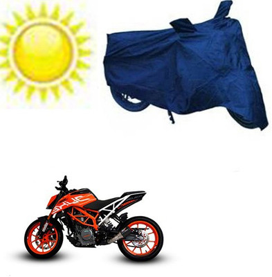 Motoren Waterproof Two Wheeler Cover for KTM(Duke 390, Blue)