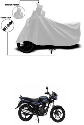 Coverit Two Wheeler Cover for Bajaj(Discover 100 DTS-i, Silver)