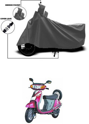 Coverit Two Wheeler Cover for Kinetic(Nova, Grey)