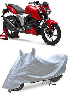 Just try it Waterproof Two Wheeler Cover for TVS(Apache RTR 160 4V, Silver)