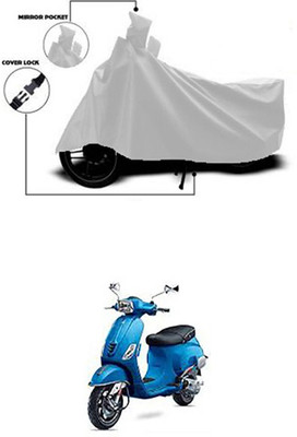 Coverit Two Wheeler Cover for Universal For Bike(Vespa SXL, Silver)