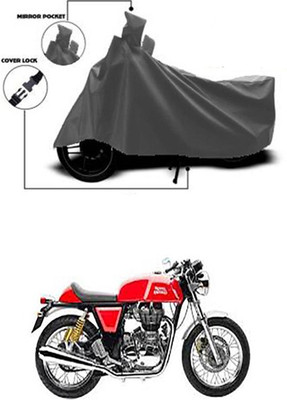 Coverit Two Wheeler Cover for Royal Enfield(Continental GT, Grey)