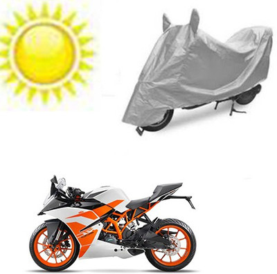 Motoren Waterproof Two Wheeler Cover for KTM(Duke 200, Silver)