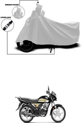 Coverit Two Wheeler Cover for Hero(CD 110 Dream, Silver)