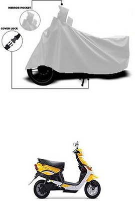 Coverit Two Wheeler Cover for Indus(Yo Style, Silver)