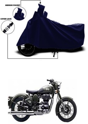 Billseye Two Wheeler Cover for Royal Enfield(Battle Green, Blue)