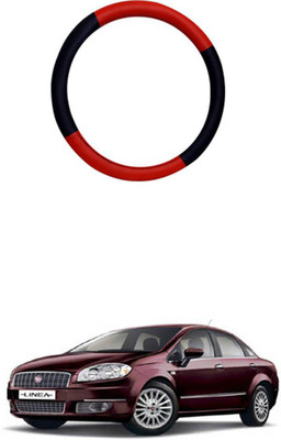 APICAL Steering Cover For Fiat Linea Classic(Black, Red, Leatherite)