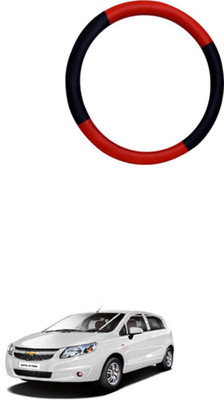 APICAL Steering Cover For Chevrolet Sail UVA(Black, Red, Leatherite)