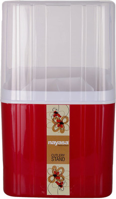 NAYASA Empty Cutlery Holder Case(red  Holds 48 Pieces)