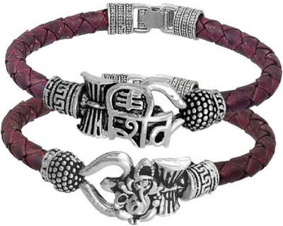 FARID ENTERPRISES Leather Bracelet Set(Pack of 2)