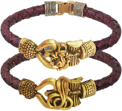 FARID ENTERPRISES Leather Bracelet Set(Pack of 2)