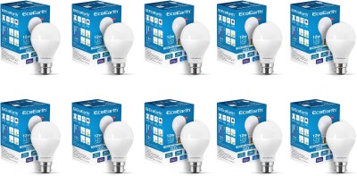 ECOEARTH 12 W Standard B22 LED Bulb(White, Pack of 10)