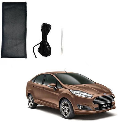 arneja trading company Hand Stiched Steering Cover For Ford New Fiesta(Black, Leatherite)