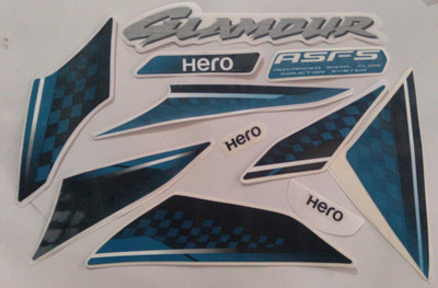 HRBull Sticker & Decal for Bike(Blue)