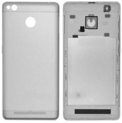 ClickAway Back Replacement Cover for Xiaomi Redmi 3S Prime Back Panel  (Silver)(Silver, Pack of: 1)