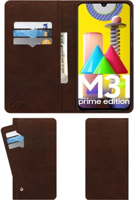 ACM Flip Cover for Samsung M31 Prime(Brown, Cases with Holder, Pack of: 1)