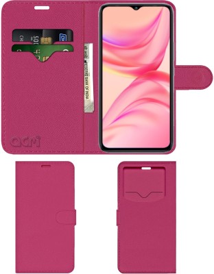 ACM Flip Cover for Infinix Hot 10 Lite(Pink, Cases with Holder, Pack of: 1)