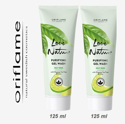 Oriflame Purifying Gel Wash with Organic Tea Tree & Lime Face Wash(250 ml)