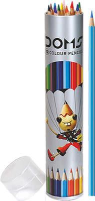 DOMS FSN Round Tin Round Shaped Color Pencils(Set of 1, Multicolor)