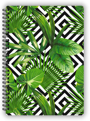 HC with HAPPY CRAFT Normal A5 Notebook Ruled 200 Pages(Green, Pack of 2)