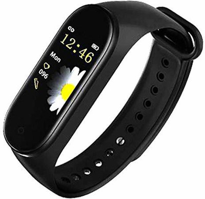 NKL Smart Fitness Band 012 Waterproof Bluetooth Heart Rate Monitor Activity Tracker Smartwatch(Black Strap, FREE)