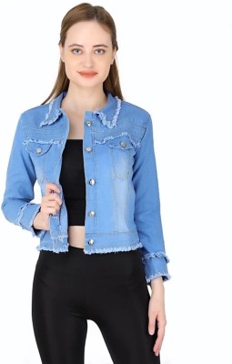 red craft Full Sleeve Washed Women Denim Jacket