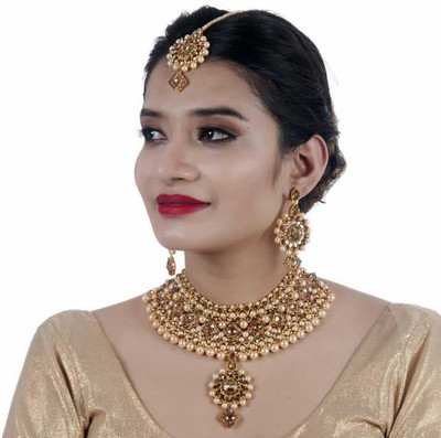 FARID ENTERPRISES Alloy Gold-plated Multicolor Jewellery Set(Pack of 1)