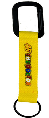 AFH VR 46 The Doctor Quality Biker Racing Yellow Fabric Hook Key Chain for Biker Prestigious Gifts Key Chain Key Chain