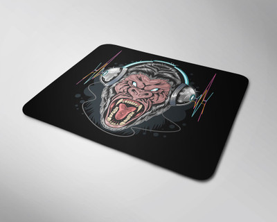 BLISSart Mousepad For Laptops Computer Gaming Mouse Pad HD Printed-Music Love Ape Mousepad(Square)