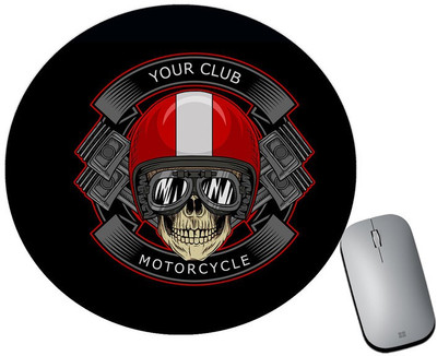 BLISSart Mousepad For Laptops Computer Gaming Mouse Pad HD Printed-Your Club Motorcycle Non Slip Base Mousepad(Multicolor)