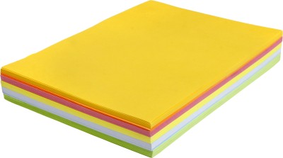 NOZOMI 200 Unruled 6*8 inch 220 gsm Coloured Paper(Set of 1, Multicolor)