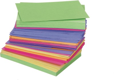 NOZOMI 200 Unruled 2*2.5 inch 220 gsm Coloured Paper(Set of 1, Multicolor)