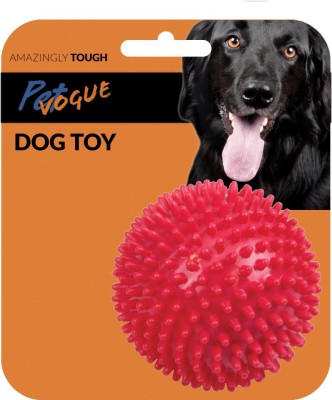 PetVogue Spiky Squeaker Ball Dog Toy Plastic Ball For Dog & Cat