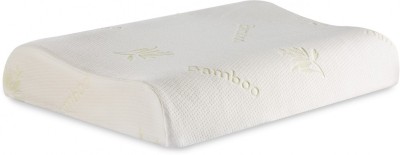 The White Willow Small Size Cervical Contour Memory Foam Motifs Orthopaedic Pillow Pack of 1(Green)