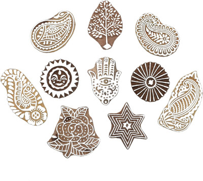 Hashcart IK-BOOTI-SET-1097(10) Printing Blocks(Pack of 10)