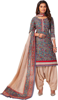 Jevi Prints Floral Print Kurta, Patiala & Dupatta Set