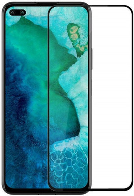 Msons Edge To Edge Tempered Glass for OPPO F17 Pro | 11D Premium Quality Full Glue 9H Hardness Anti Scratch Full Edge(Pack of 1)