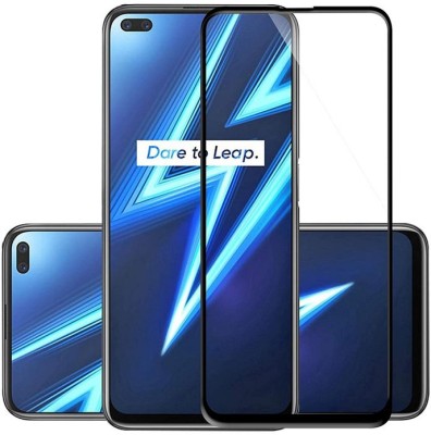 MobiTracs Edge To Edge Tempered Glass for Realme 6 Pro, Realme X3, Realme X3 Superzoom | Premium Quality 11D Full Glue 9H Hardness Anti Scratch Full Edge(Pack of 1)