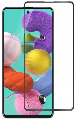 Msons Edge To Edge Tempered Glass for Samsung Galaxy A71 | Premium Quality Full Glue 9H Hardness Anti Scratch Full Edge(Pack of 1)