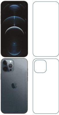 FIRST IMPRESSION Front and Back Tempered Glass for iPhone 12 Pro Max(Pack of 2)