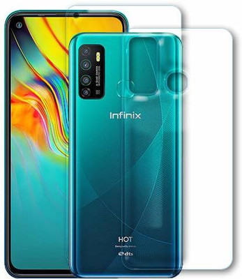 PR SMART Front and Back Tempered Glass for Infinix Hot 9(Pack of 2)