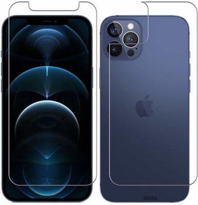 SOLIVAGANT Front and Back Tempered Glass for Apple iPhone 12 Pro Max(Pack of 2)
