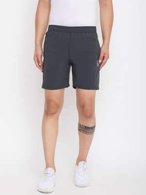 GOTO Solid Men Grey Regular Shorts