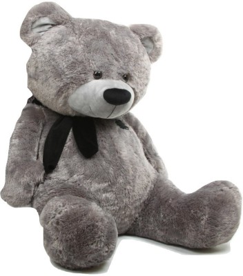 NK CREATIONS 4 Feet Grey New Cute Soft Teddy Bear for Kids and Girls Birthday, New Year  - 120 cm(Grey)