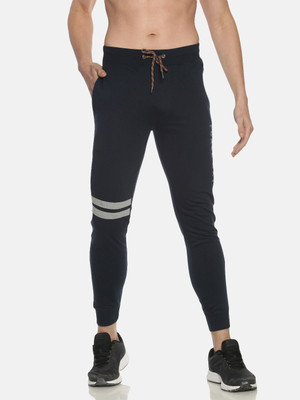 Force NXT Super Combed Cotton Jogger Solid Men Dark Blue Track Pants