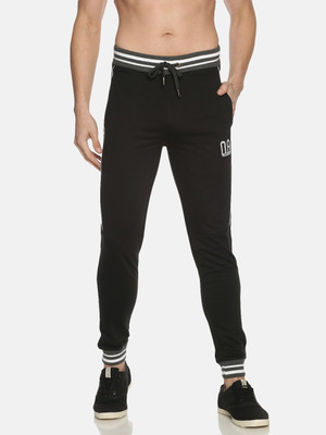 Force NXT Super Combed Cotton Jogger Solid Men Black Track Pants