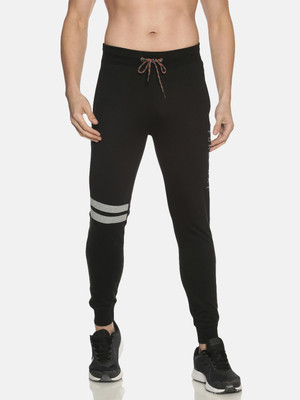 Force NXT Super Combed Cotton Jogger Solid Men Black Track Pants
