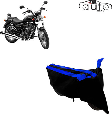 ABS AUTO TREND Two Wheeler Cover for Royal Enfield(Thunderbird 500, Black, Blue)